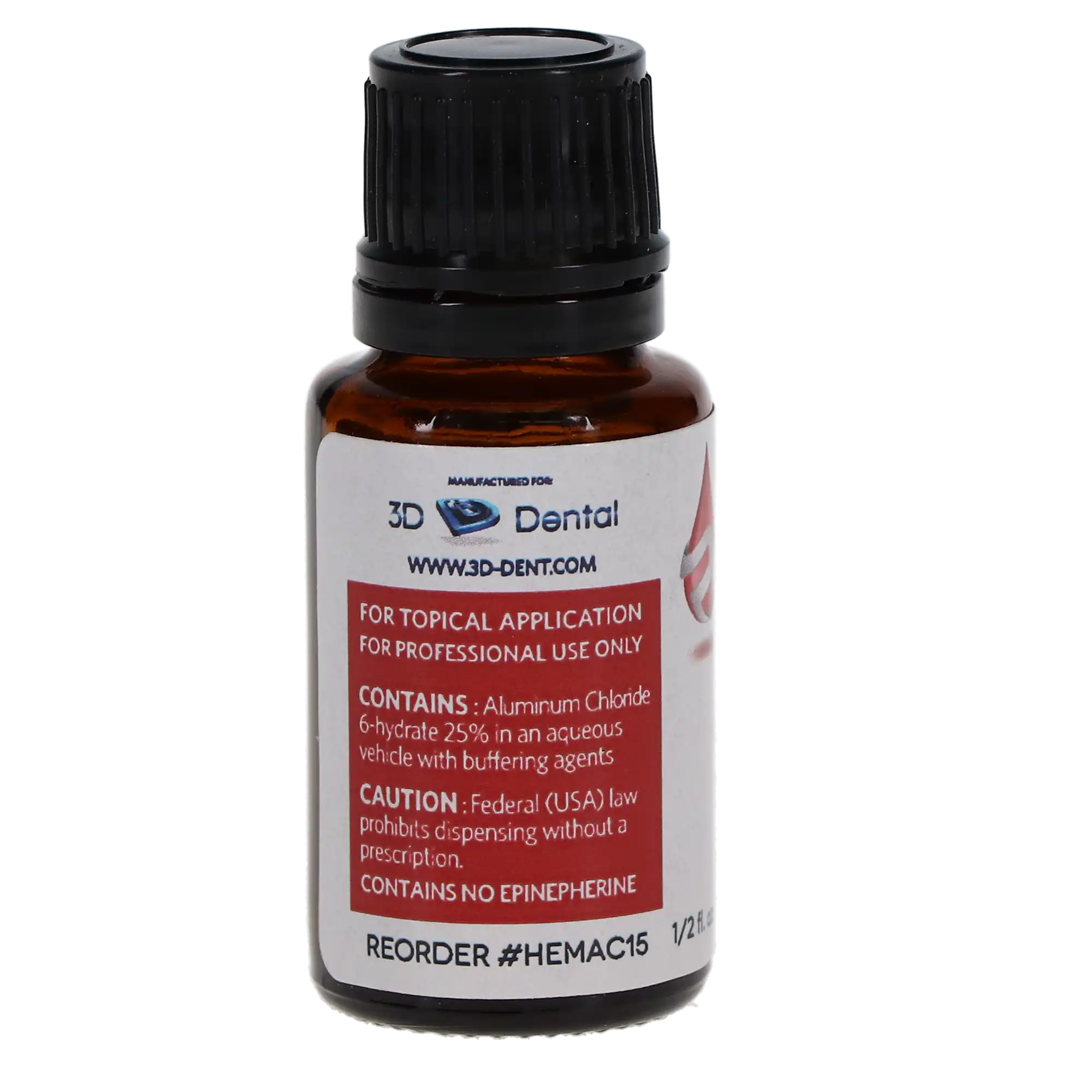Plasmaid Buffered Hemostatic Solution, 25% Aluminum Chloride, 15 ml, 1/Pk, HEMAC-15