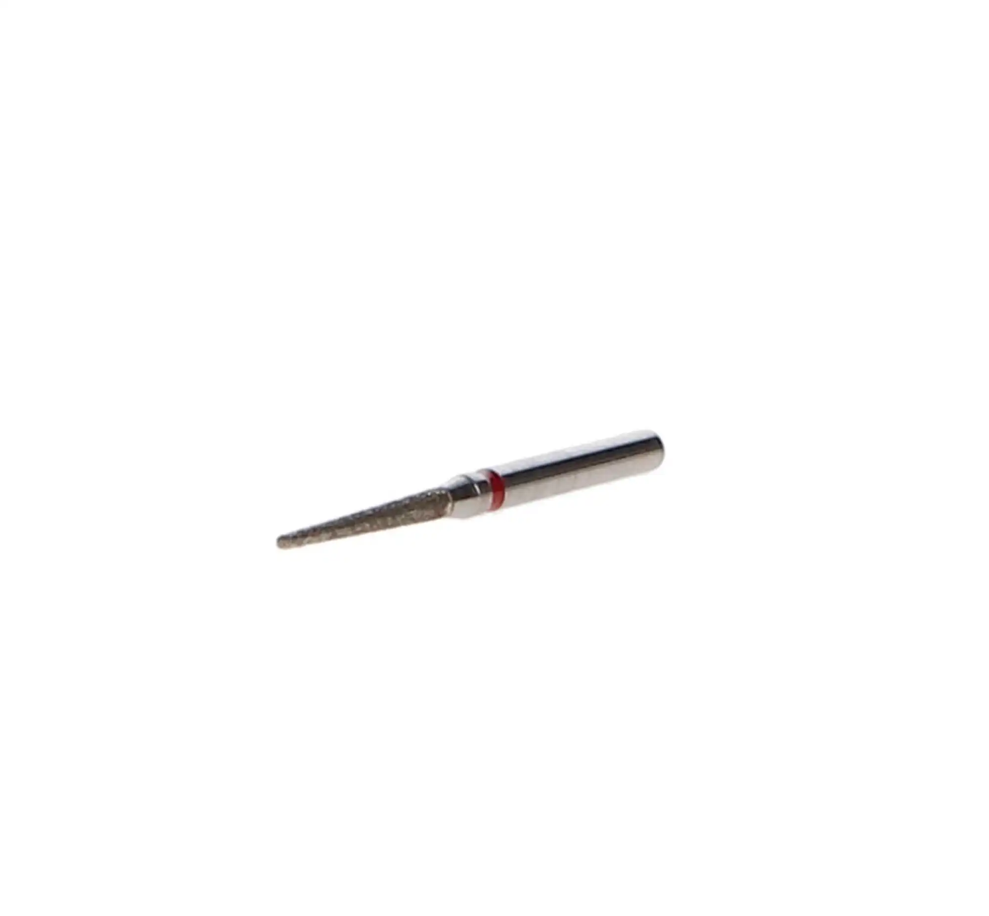 Sabur Diamond Bur, FG, Round End Taper, Fine Grit, Red Ring, 1.2 mm, 850-012F, 10/Pk, DB-850-012F