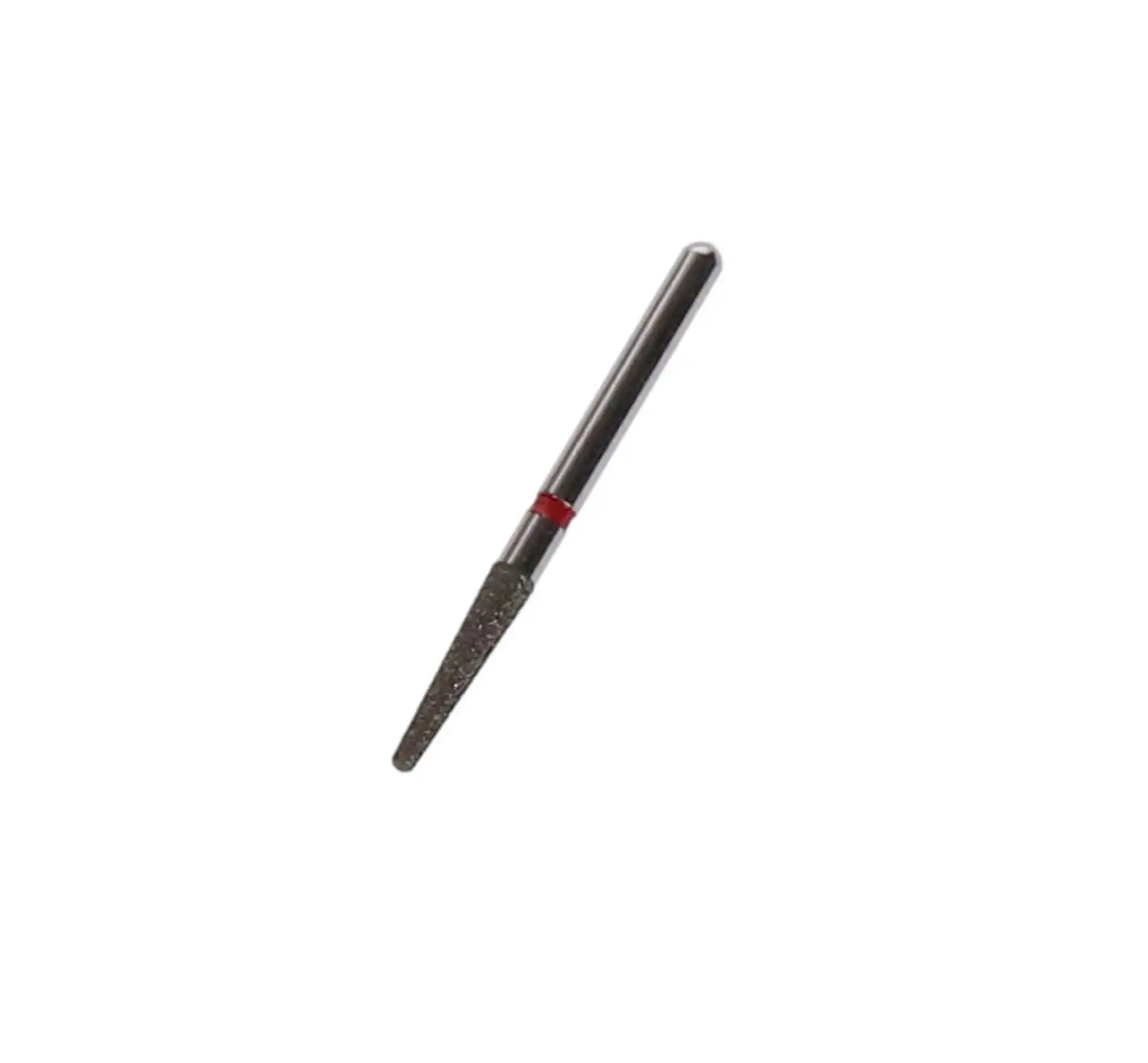 Sabur Diamond Bur, FG, Round End Taper, Fine, Red, 1.8 mm, 856-018F, 10/Pk, DB-856-018F