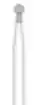 Sabur Diamond Bur, FG, Round and Neck, Coarse, Green, 1.2 mm, 802-012C, 10/Pk, DB-802-012C
