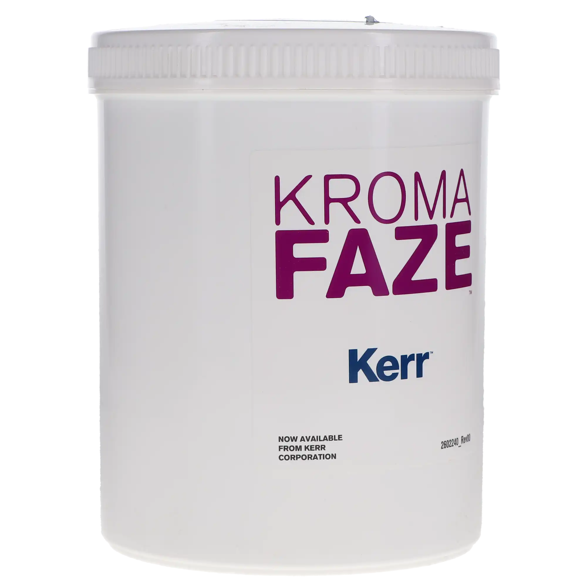 KromaFaze Color-Changing Alginate Impression Material, Dust-Free, Fast Set, Mint, 1 lb Canister, 1/Pk, 27452