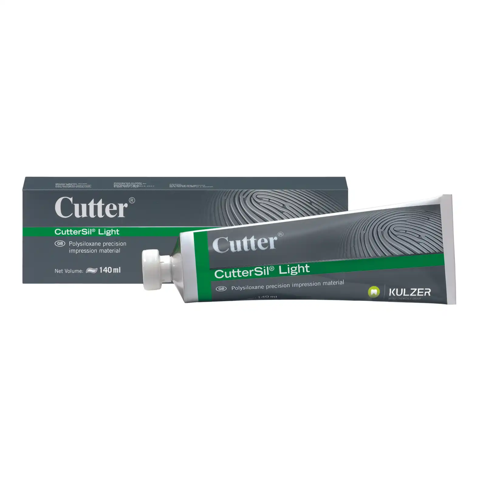 CutterSil Silicone Precision Impression Material, Light Body, 140 ml Tube, 1/Pk, 65817930