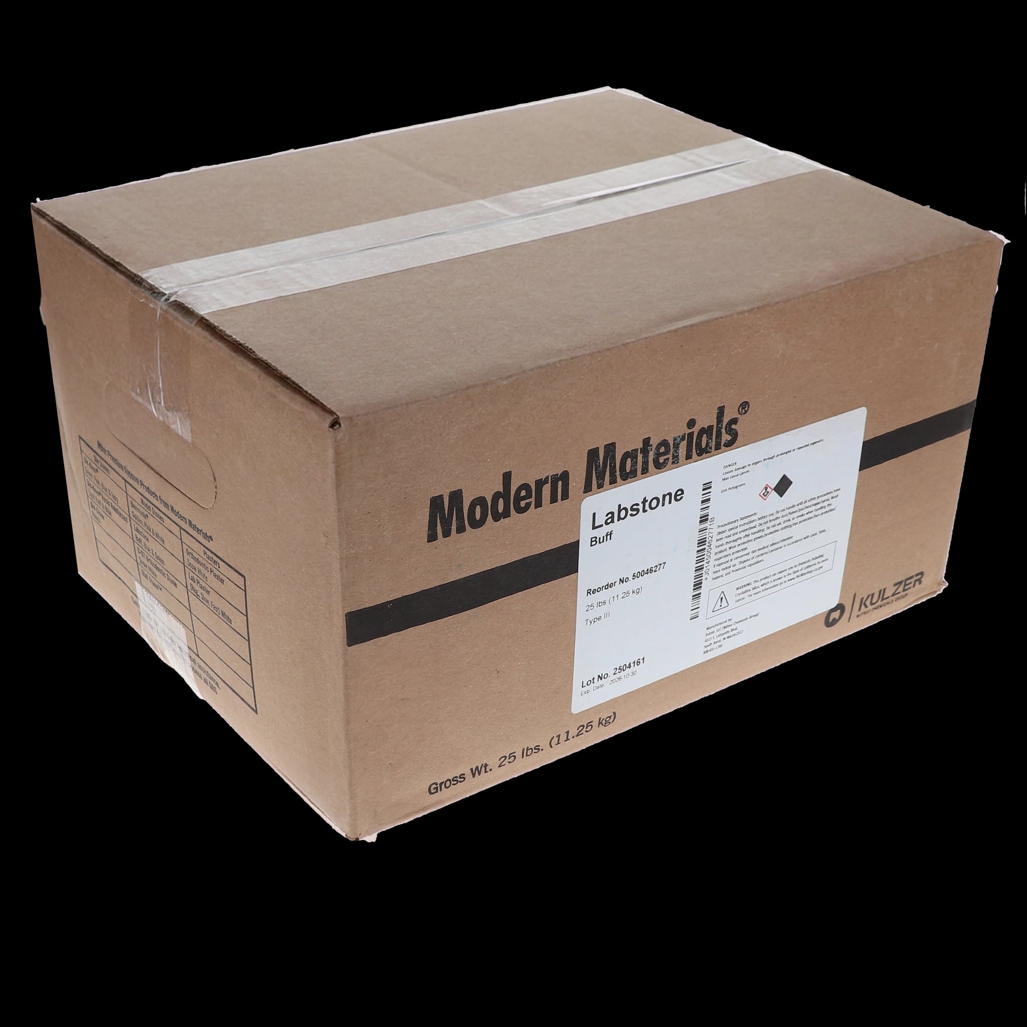 Kulzer Modern Materials Labstone Type III All-Purpose Model Stone, Buff, 25 lb Carton, 50046277