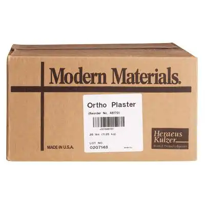 Kulzer Modern Materials Snow White Orthodontic Plaster, Type II, 25 lb Carton, 50048170