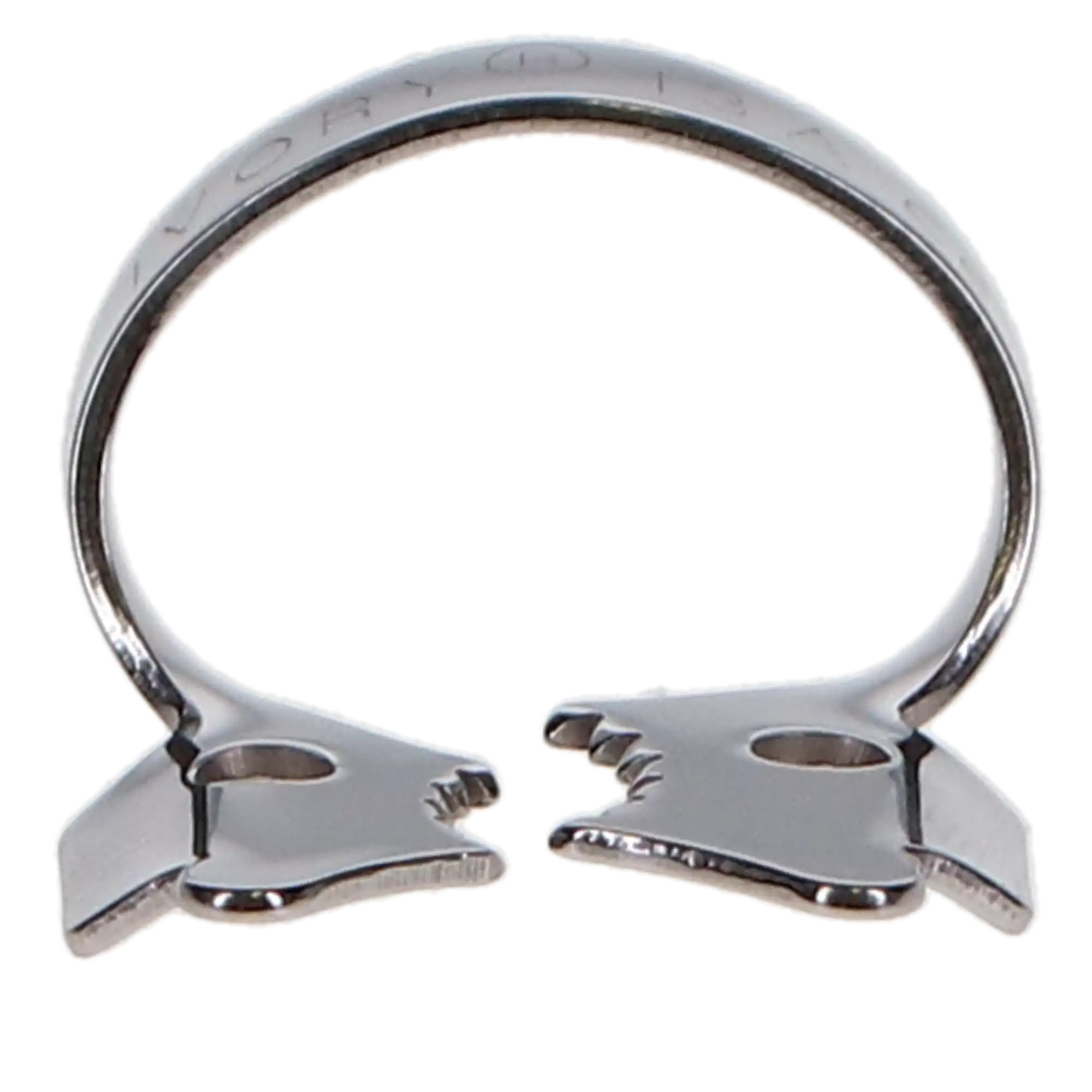 Ivory Rubber Dam Clamp, Winged Molar, #13A, Stainless Steel, Serrated Jaws, 50057352