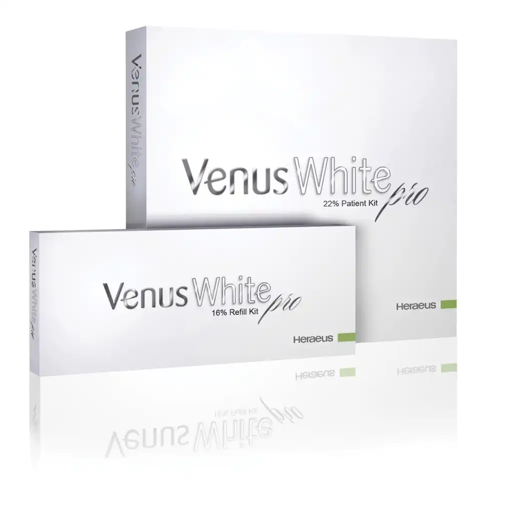Venus White Pro Take-Home Whitening Gel Patient Kit, 35% Carbamide Peroxide, Mint, 6 x 1.2 ml Syringes, Tray Case & Shade Guide, 40005460
