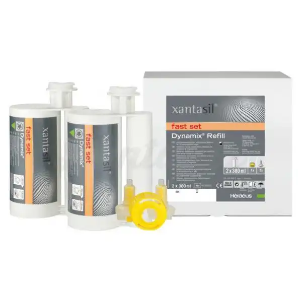 Xantasil Dynamix Fast Set Alginate Substitute Impression Material, 380 ml Cartridges, 2/Pk, 66052101