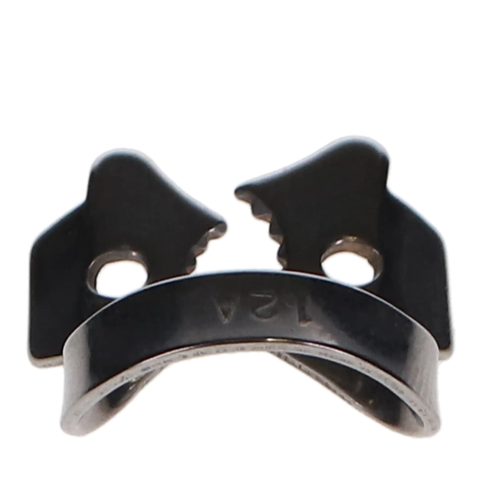 Miltex Rubber Dam Clamp #12A, Winged, Lower Molars, Stainless Steel, 1/Pk, 76D-12A