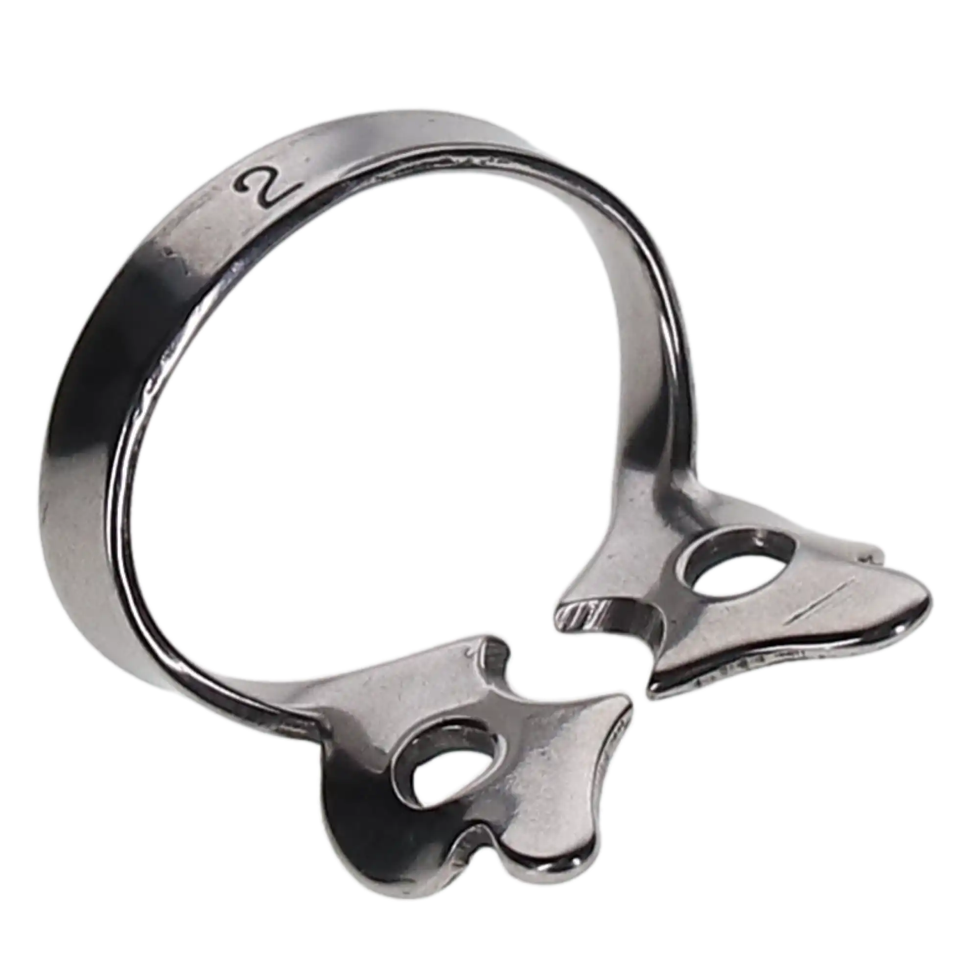 Miltex Rubber Dam Clamp #2, Winged, Pre-Molar/Bicuspid, 1/Pk, 76D-2