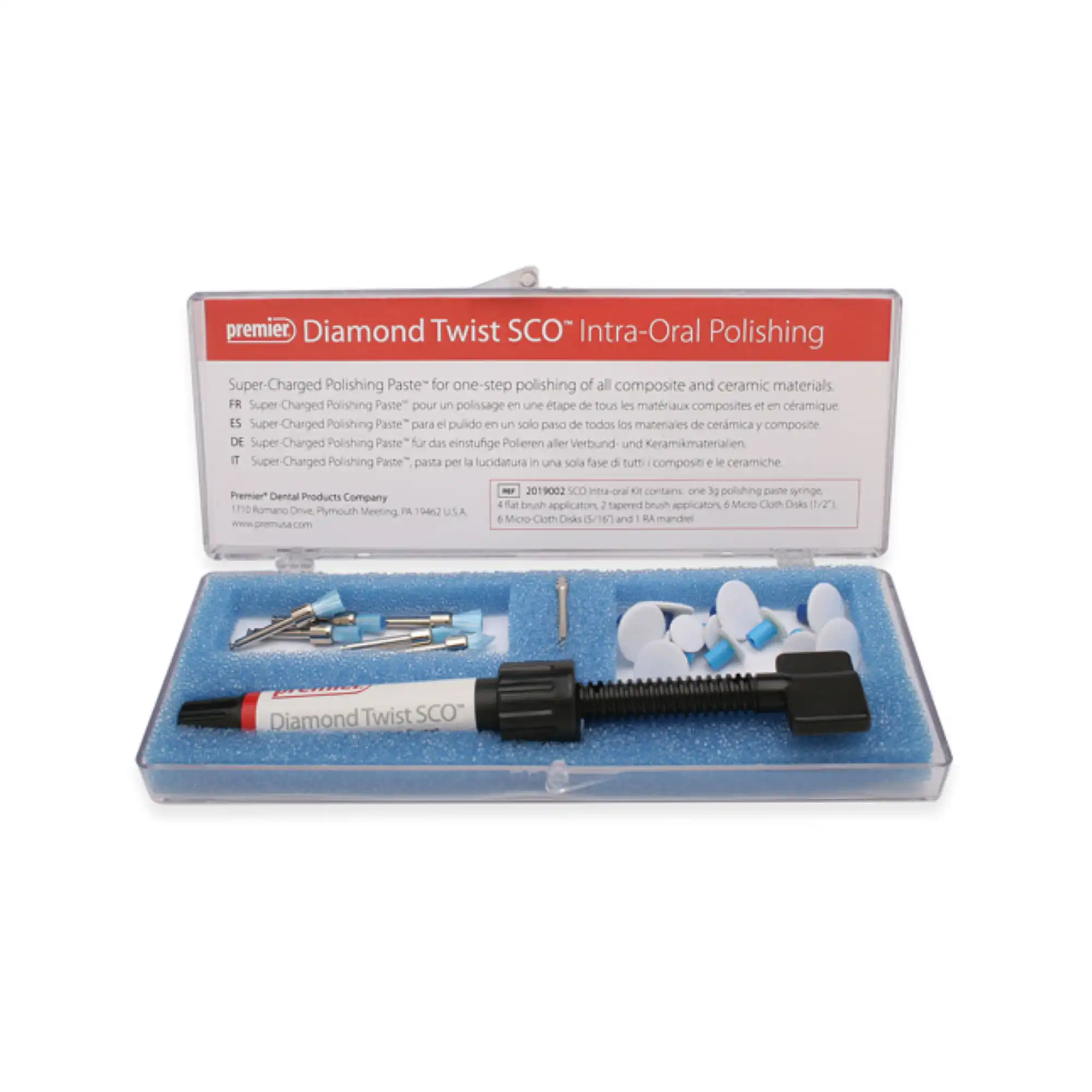 Diamond Twist SCO Intra-Oral Polishing Paste, Mint Flavored, 3 g Syringe, 1/Pk, 2019003