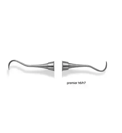 Premier Light Touch Sickle Scaler, Double-Ended, H6/H7, Round Handle, 1/Pk