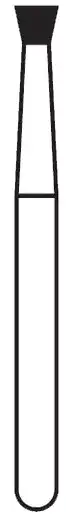 Solo Diamond Single Use Burs, FG, Inverted Cone, # 0316, 1.6 mm, Coarse, Green, 25/Pk, 805016C