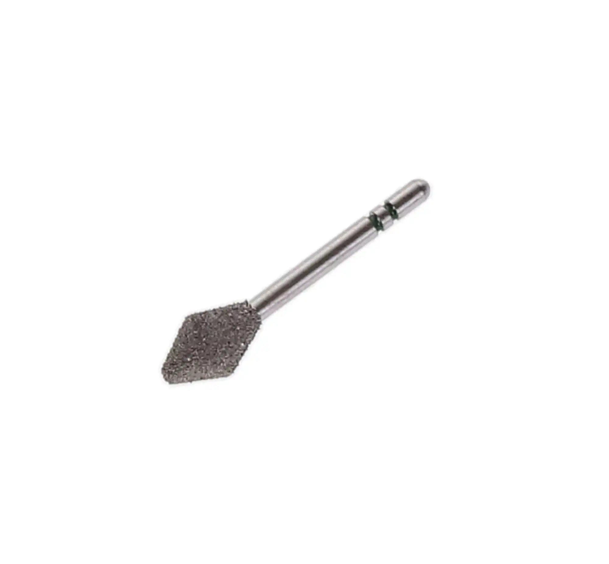 Two Striper Diamond Bur, FG, Barrel, #240, Coarse, Green, 4.8 mm Major/1.2 mm Minor Diameter, 5/Pk, 2015077