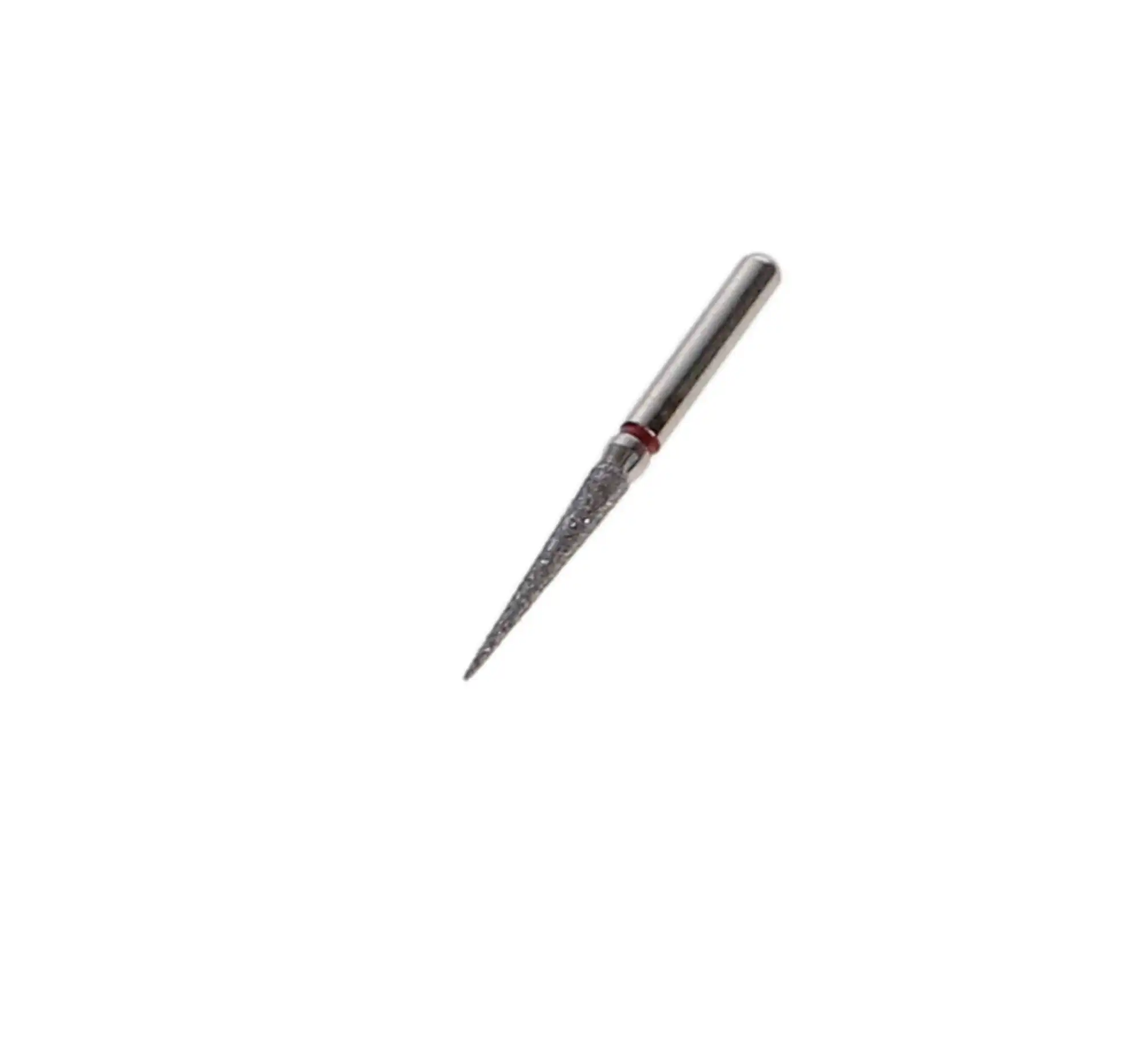 Shofu Robot Diamond Point, FG, Tapered Cylinder Needle, Fine Grit, Red Ring, 1.5 mm Diameter, 10.0 mm Length, 850F-1