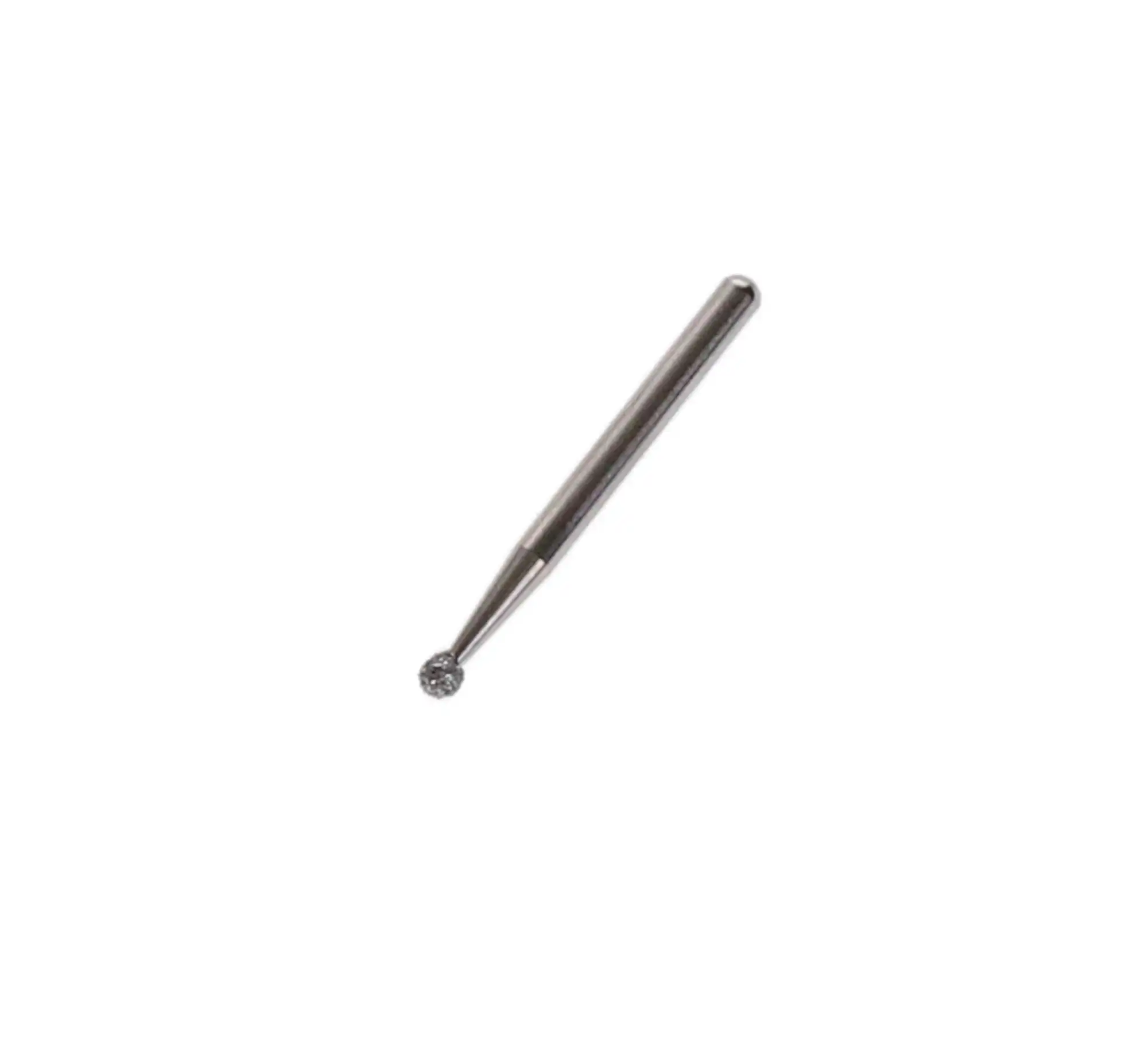 Shofu Robot Diamond Point, FG, Round, #001/016, 1.6 mm Diameter, Regular Grit, White Ring, 0874-1