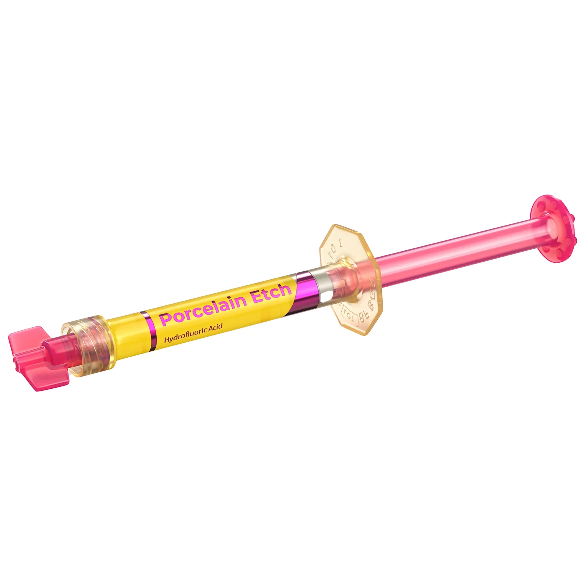 Ultradent Porcelain Etch, 9% Hydrofluoric Acid Etching Gel, Syringe Mini Refill, 1.2 ml, High Viscosity, Yellow, 2/Pk, 406