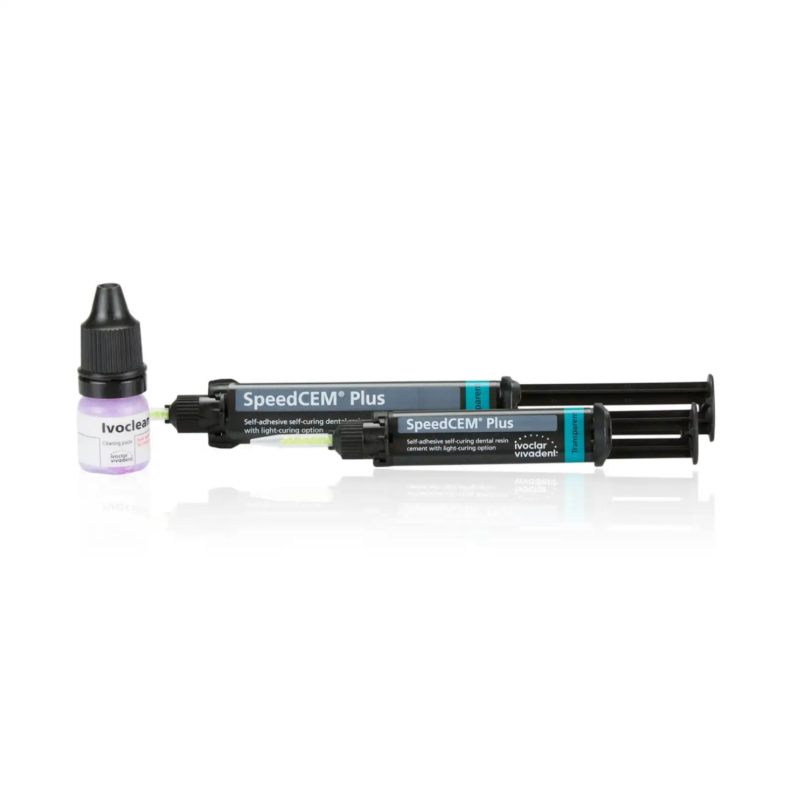 SpeedCEM Plus Self-Adhesive Resin Cement, Promo Pack, Transparent, 2 Syringes, 682339