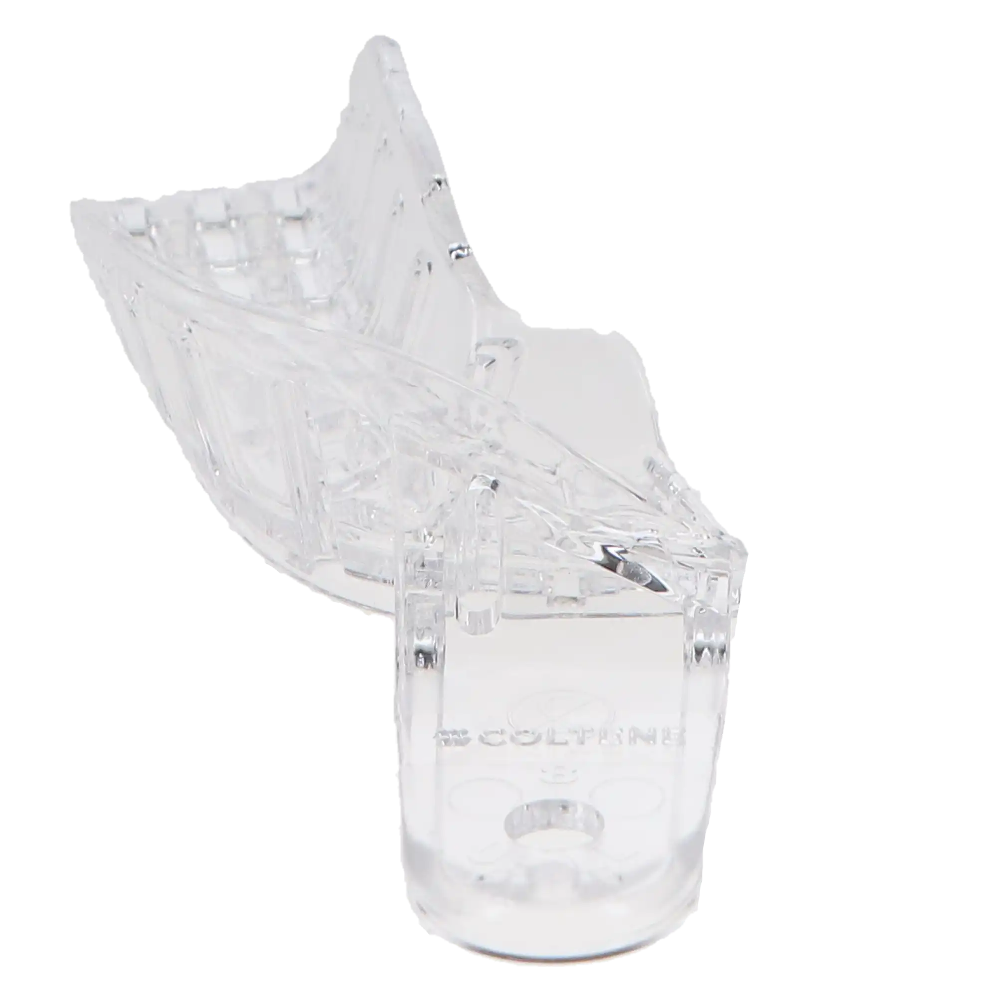 President Disposable Perforated Impression Tray, #8, Upper Right/Lower Left Quadrant, Clear, 12/Pk, C6908
