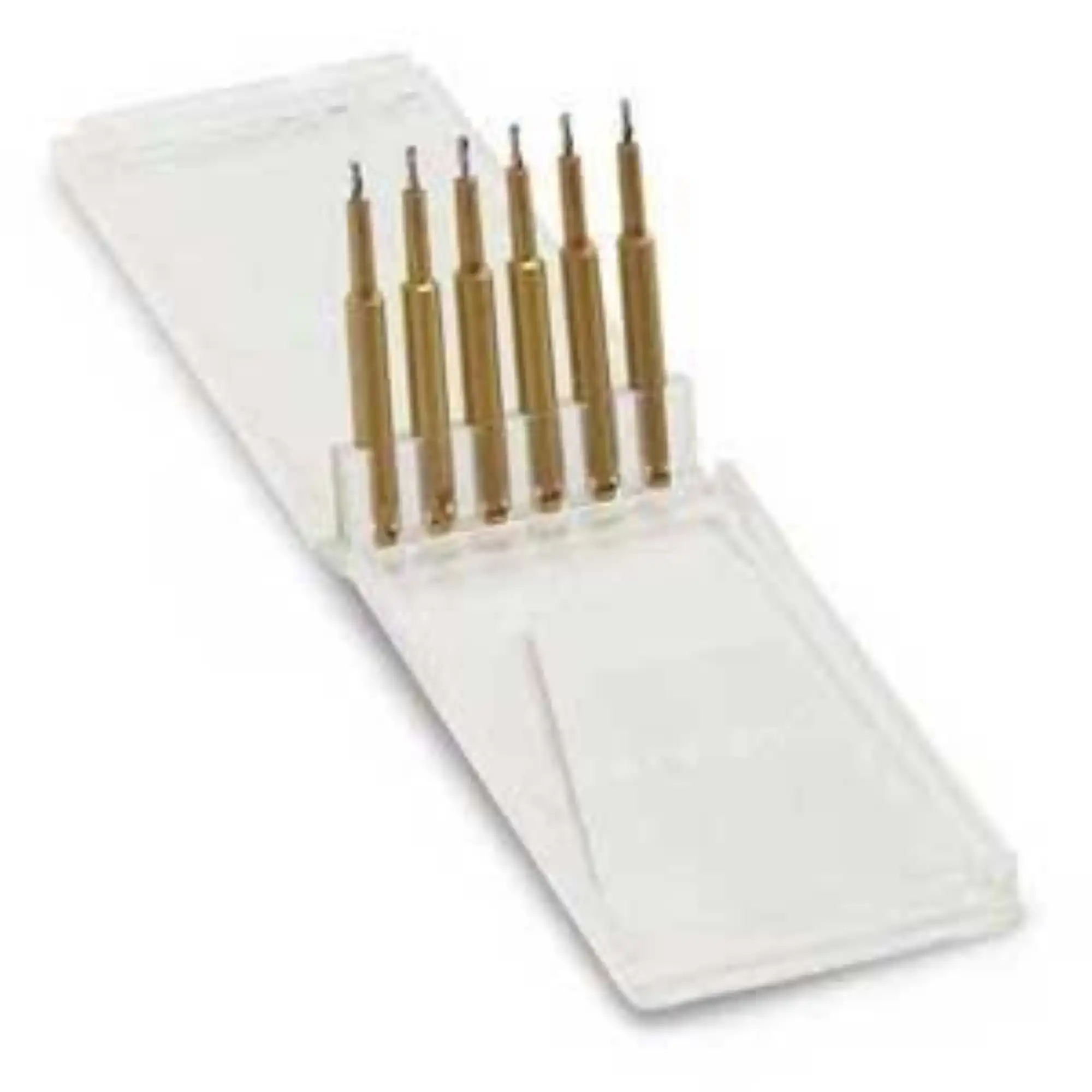 Coltene Thread Mate System (TMS) Kodex Drill, K96, Regular, Gold, Depth-Limiting, 0.027" x 0.079" (0.675 mm x 2 mm), 6/Pk