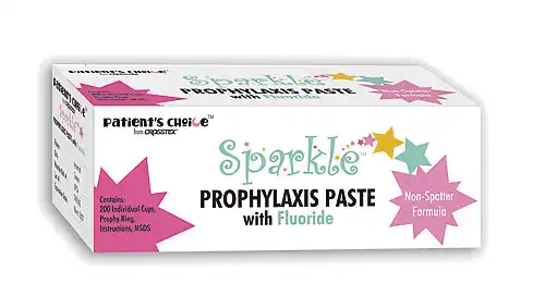 Crosstex Sparkle Prophy Paste, Coarse Grit, Assorted Flavors, Unit Dose Cups, 200/Box