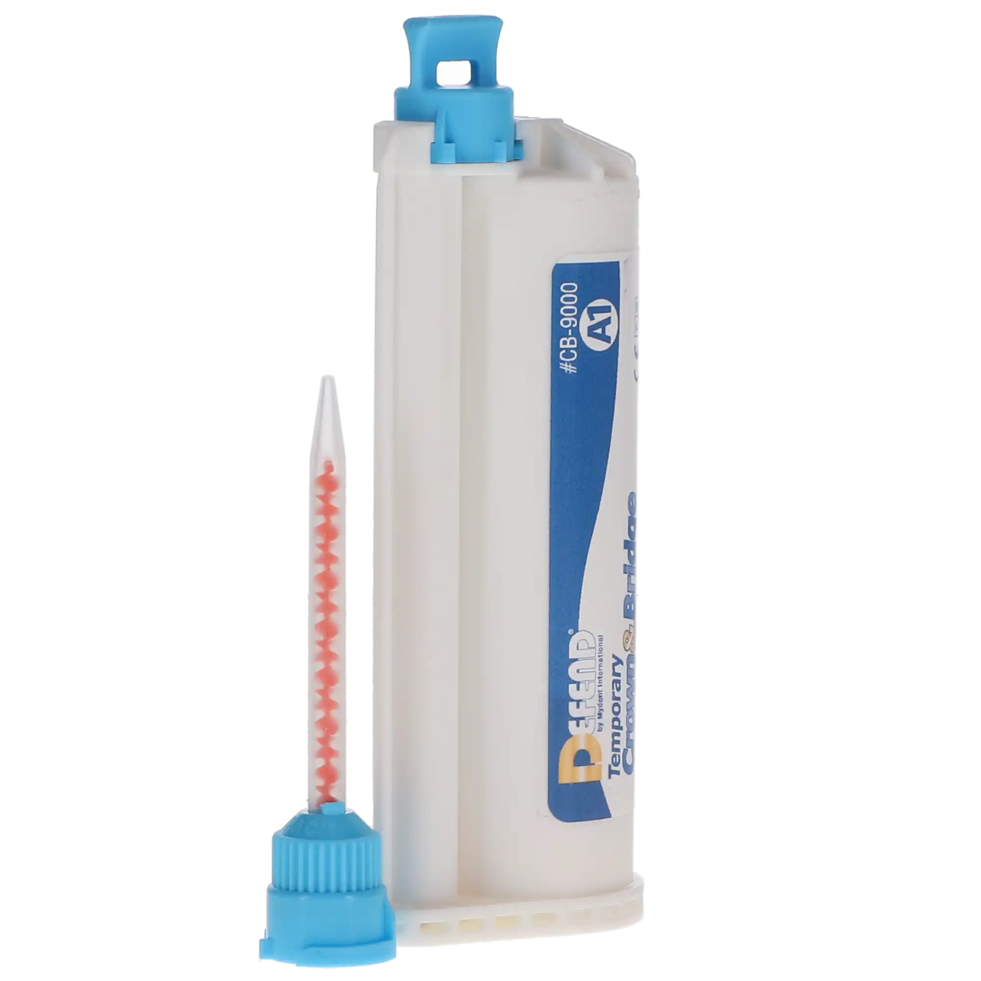 Defend Temporary Crown & Bridge Material, Bis-Acryl Composite, Shade A1, 76 g (50 mL) 10:1 Cartridge with 10 T-Mixer Tips, CB9000