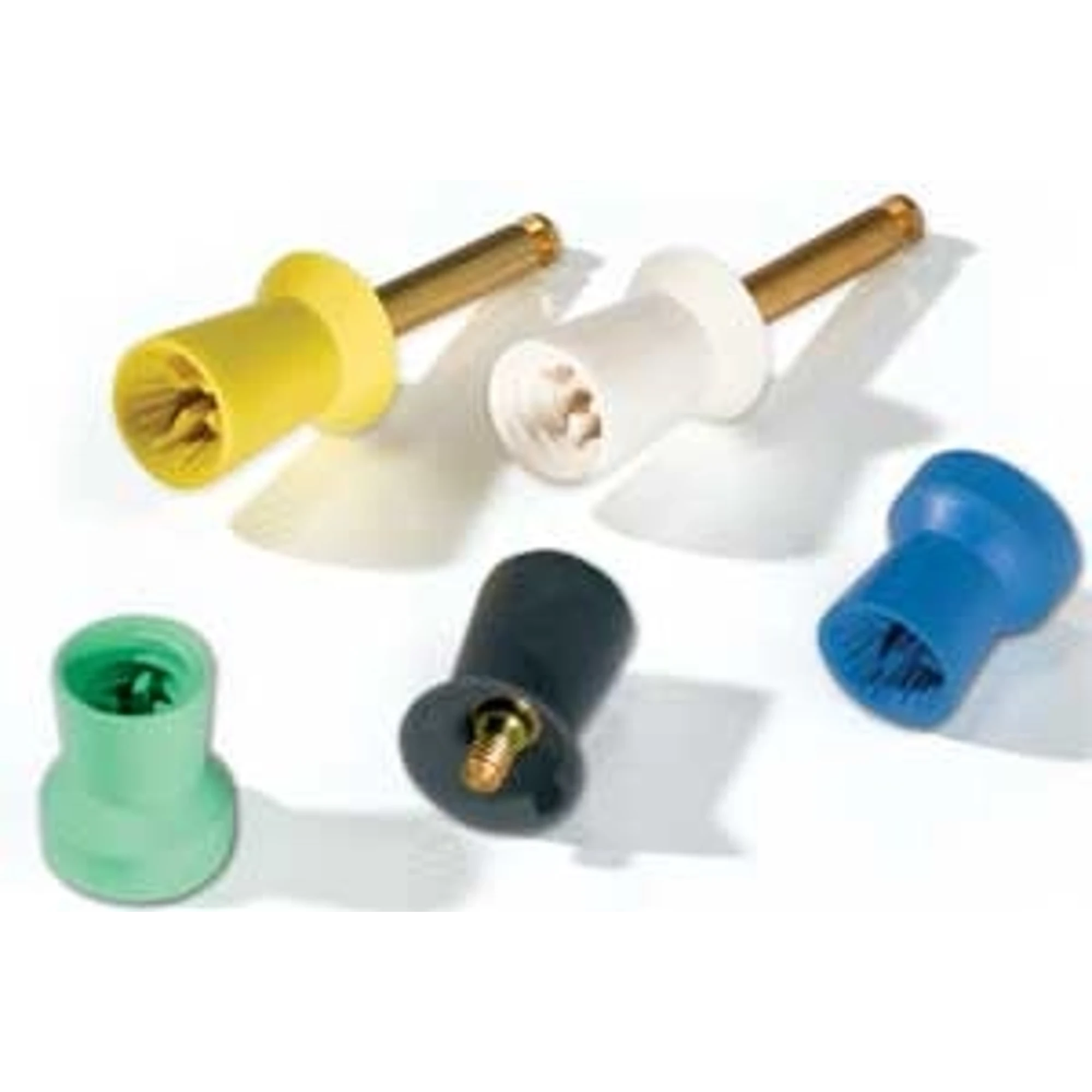 Densco Prophy Cups, Right Angle Latch, Soft Blue Rubber with Skirt, Ribs & Recessed Webs, 1000/Pk, 085232-01M
