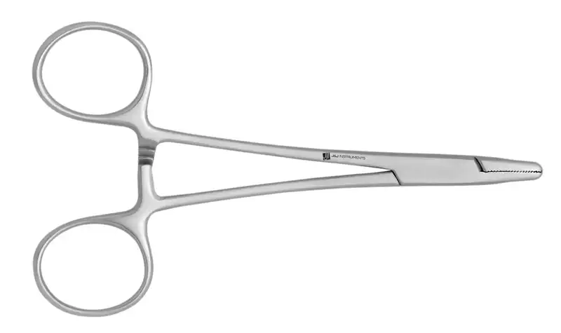 Surgical Needle Holder, Collier, Fenestrated Jaws, 5", 1/Pk, IN25-7100