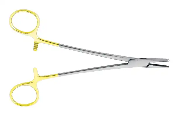 J&J Instruments Mayo-Hegar Needle Holder, 7" Carbide Insert, 65-6370