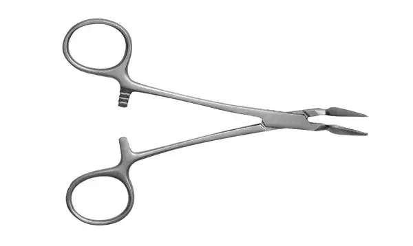 J&J Instruments Stieglitz Fragment Forceps, 5" 45-Degree Tip, 04-385