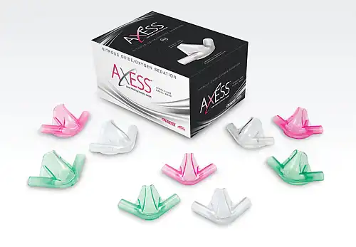 Axess Low Profile Nasal Mask, Large, Unscented, Clear, Single-Use, 24/Pk, 53034-9
