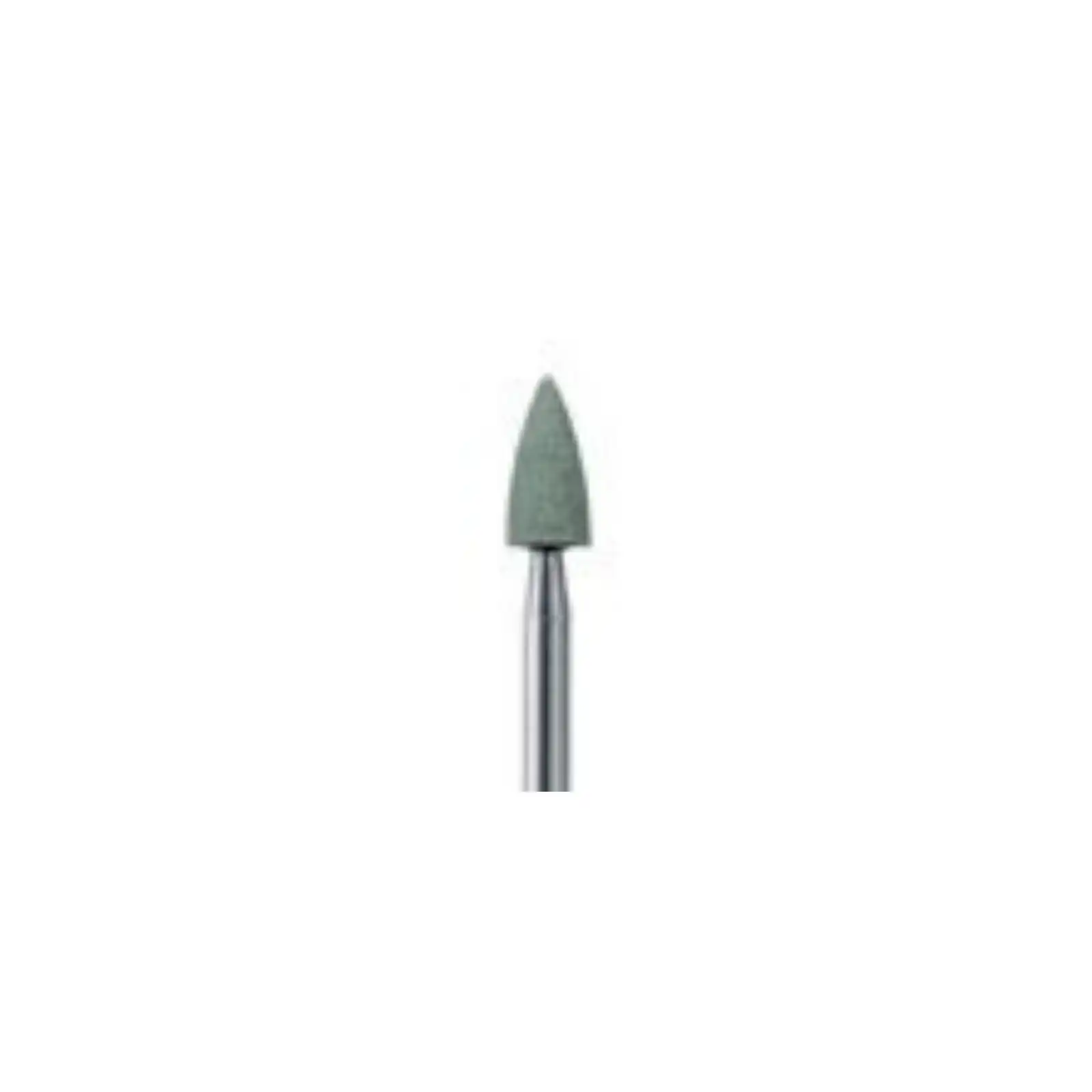 NTI Multi-Purpose Abrasive, Green Stone, Large Point, RA Shank, Medium Grit, 5 mm Diameter, 10 mm Length, 12/Pk, GM663-RA