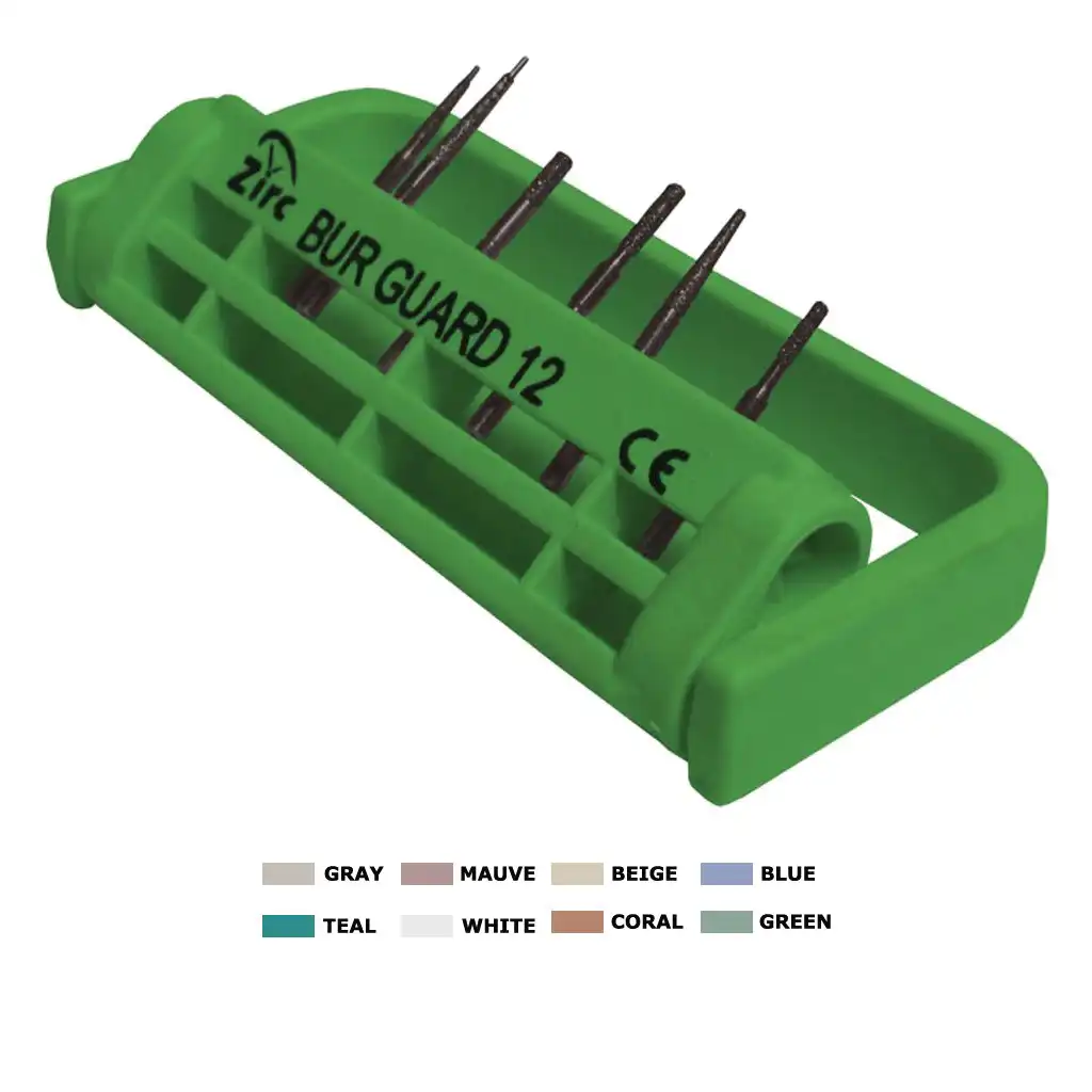 Kerr Rotary Axis Aluminum Bur Block, FG, 15 Holes, Blue, Autoclavable, 1/Pk, AB300-1U