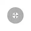 NTI Interflex Diamond Disc, HP, Single-Sided, #945, 10 mm, Medium, Gray, 1/Pk, D945-100