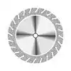 NTI Serrated Diamond Disc, HP, Double-Sided, #946, Medium, Gray, 19 mm, 1/Pk, D946-190