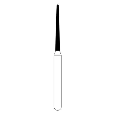 NTI Diamond Burs, FG, Taper Round End, # M850, 1.0 mm, Medium Grit, Gray, 5/Pk, M850-010