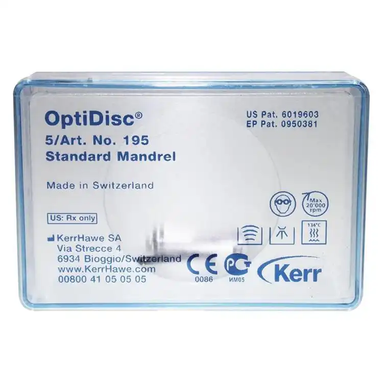Kerr OptiDisc Mandrels, Right Angle, 5/Pk, 33488