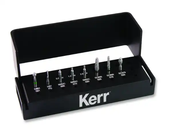 Kerr Rotary DiTolla Reverse Preparation Logic Set, 8 Burs, FG Shank, LS-7551