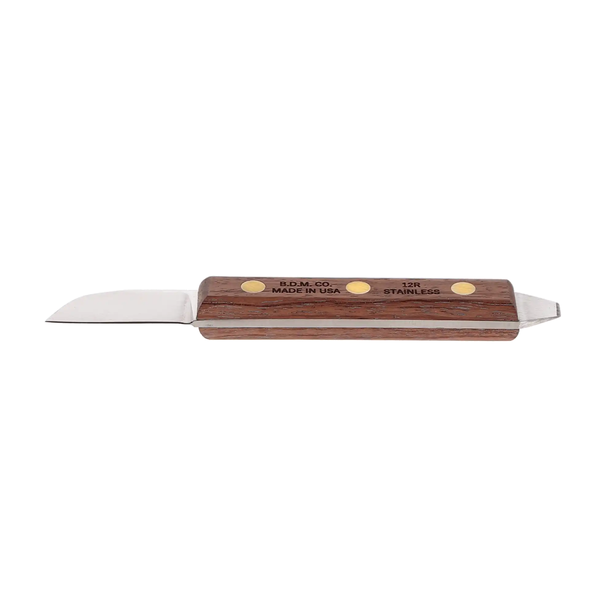 Buffalo Dental #12 Plaster Knife, Triple Riveted Rosewood Handle, 1-3/4" Carbon Steel Blade, 55700