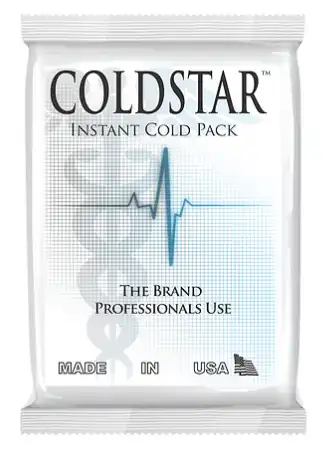 Coldstar Instant Cold Packs, Single-Use, Non-Insulated, 6" x 9", 24/Box