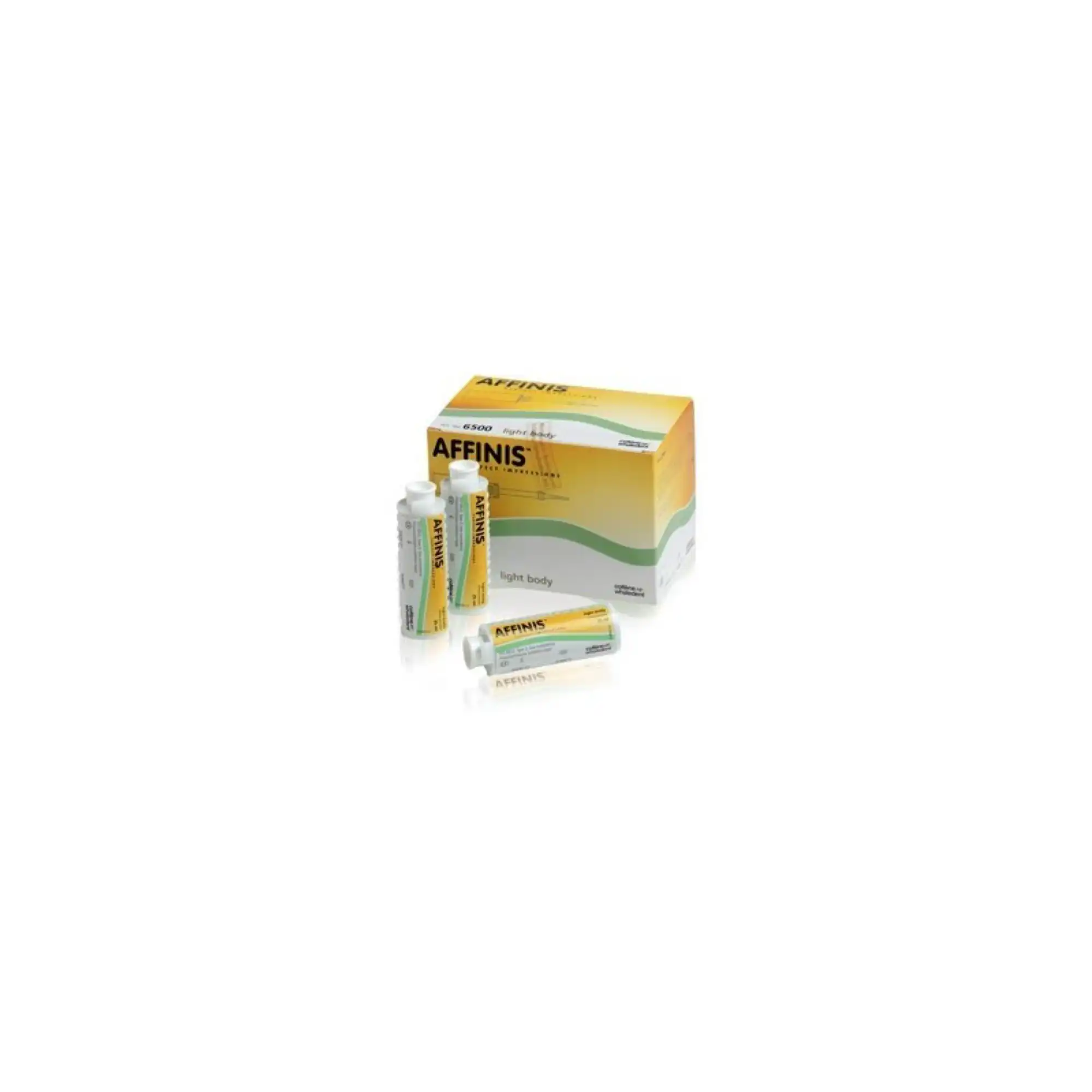 Affinis MicroSystem Wash A-Silicone Impression Material, Light Body, Regular Set, 25 ml, Light Green, 4/Pk, C6500
