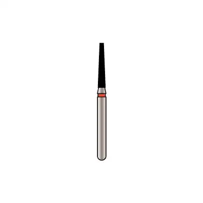 Alpen X1 Diamond Single-Use Bur, FG, #847-014SC, Tapered Flat End, Super Coarse, Black, 1.4 mm, 25/Pk, X847SC014