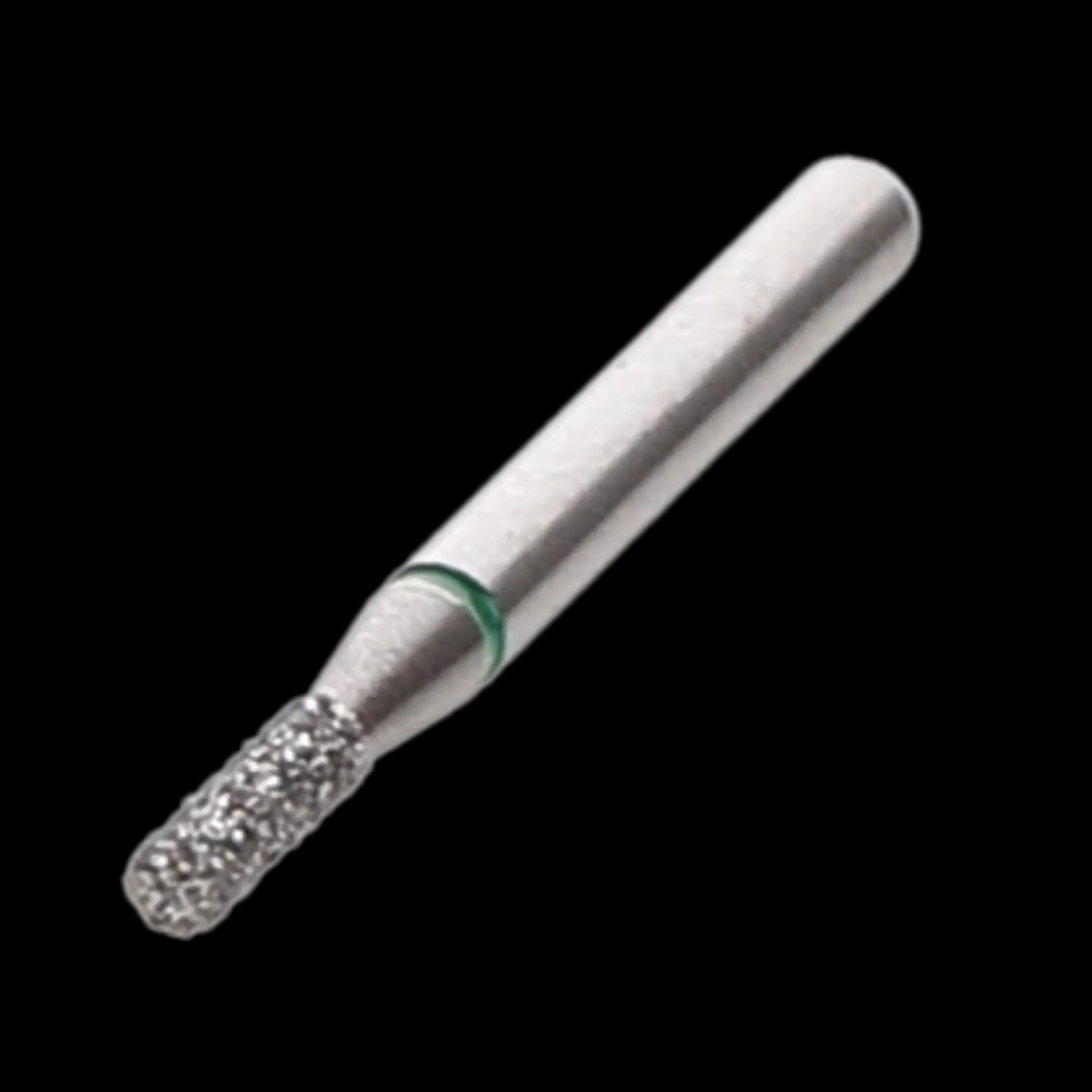 Alpen X1 Diamond Single Use Bur, FG, Cylinder Flat End, #835-012C, Coarse, Green, 1.2 mm Diameter, 4.0 mm Length, 25/Pk, X835C012