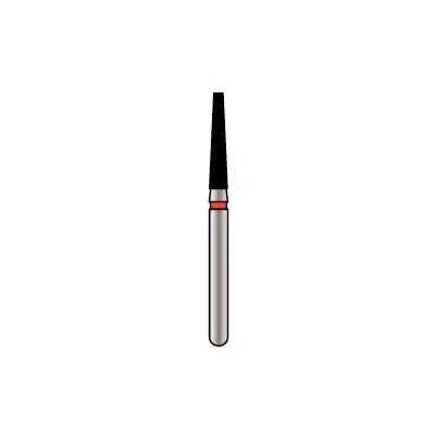 Alpen X1 Diamond Single Use Burs, FG, # 847KR-016SC, Tapered Modified Flat End, Super Coarse, Black, 25/Pk, X847RSC016