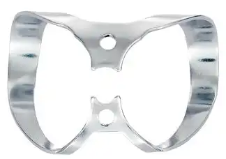 Hygenic Rubber Dam Clamp, #W9, Wingless, Gloss Finish, Anterior, 1/Pk, H02770