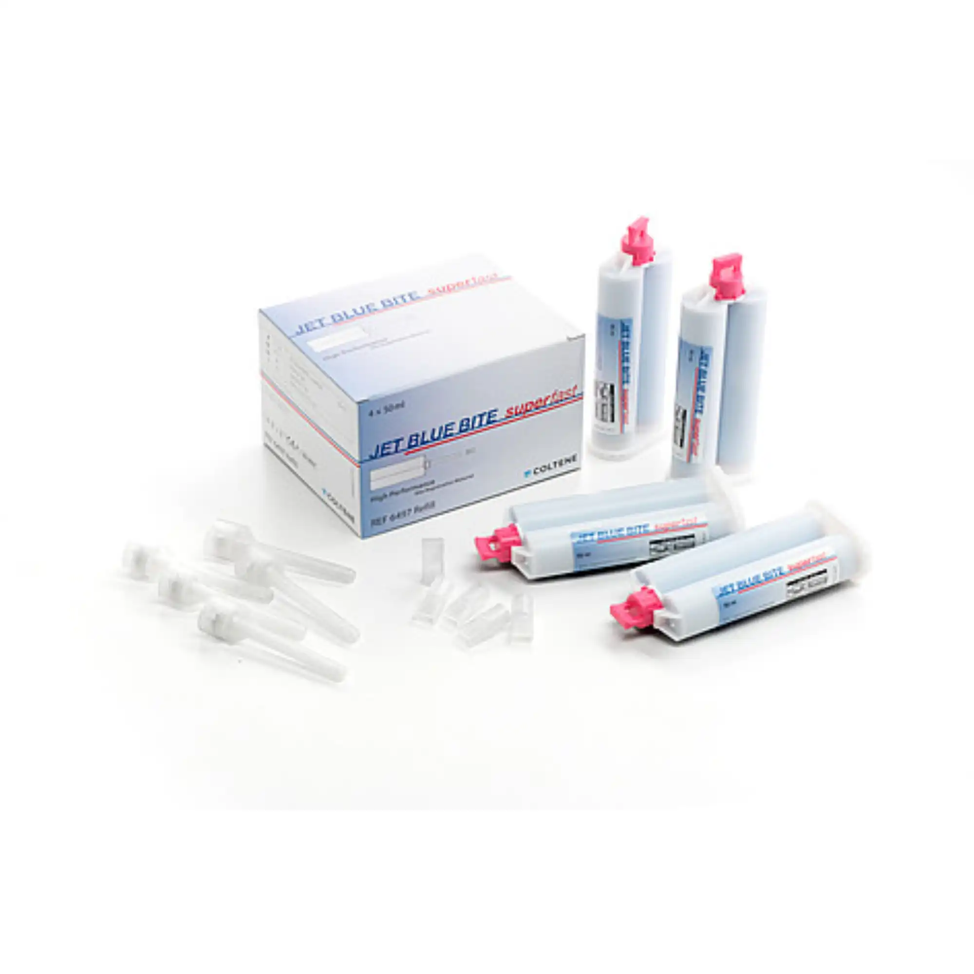 Jet Blue Bite Super Fast Bite Registration Material, Refill Pack, 50 ml Cartridges, 4/Pk, C6497