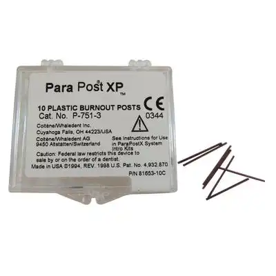 ParaPost XP Plastic Burnout Post, Size 5, Red, 0.050" (1.25mm), 25/Pk, P751-5B