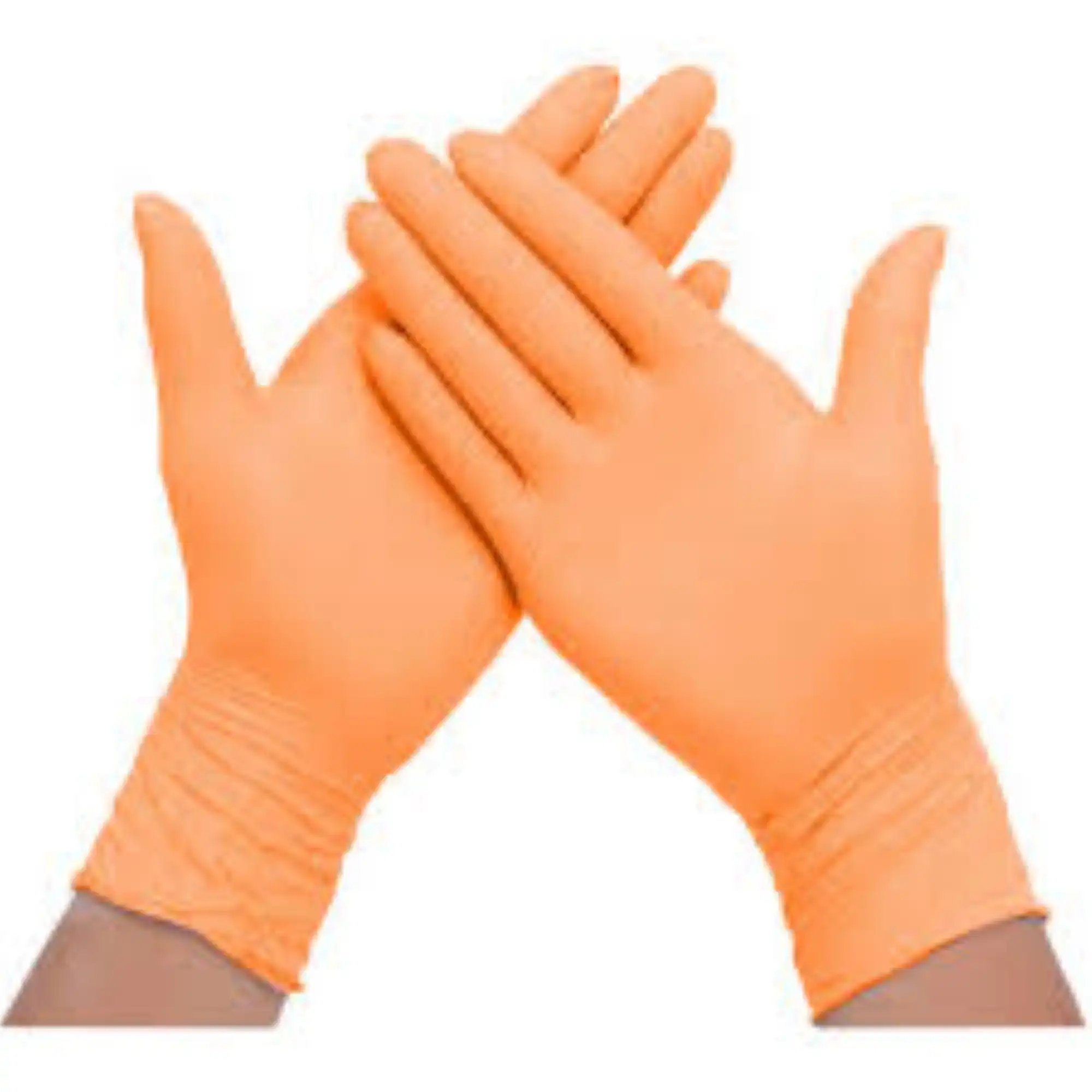 Luv Orange Nitrile Examination Gloves, Powder-Free, Large, Tangerine Scent, 200/Box, 3338