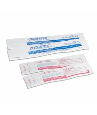 Crosstex Self-Sealing Autoclave Bags, 2.5" x 1.5" x 8.75", Steam Sterilization, 1000/Box, OCS