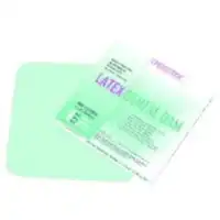 Crosstex Latex Dental Dam, 5" x 5", Medium Gauge, Green, Mint Flavored, 52/Box, 19200