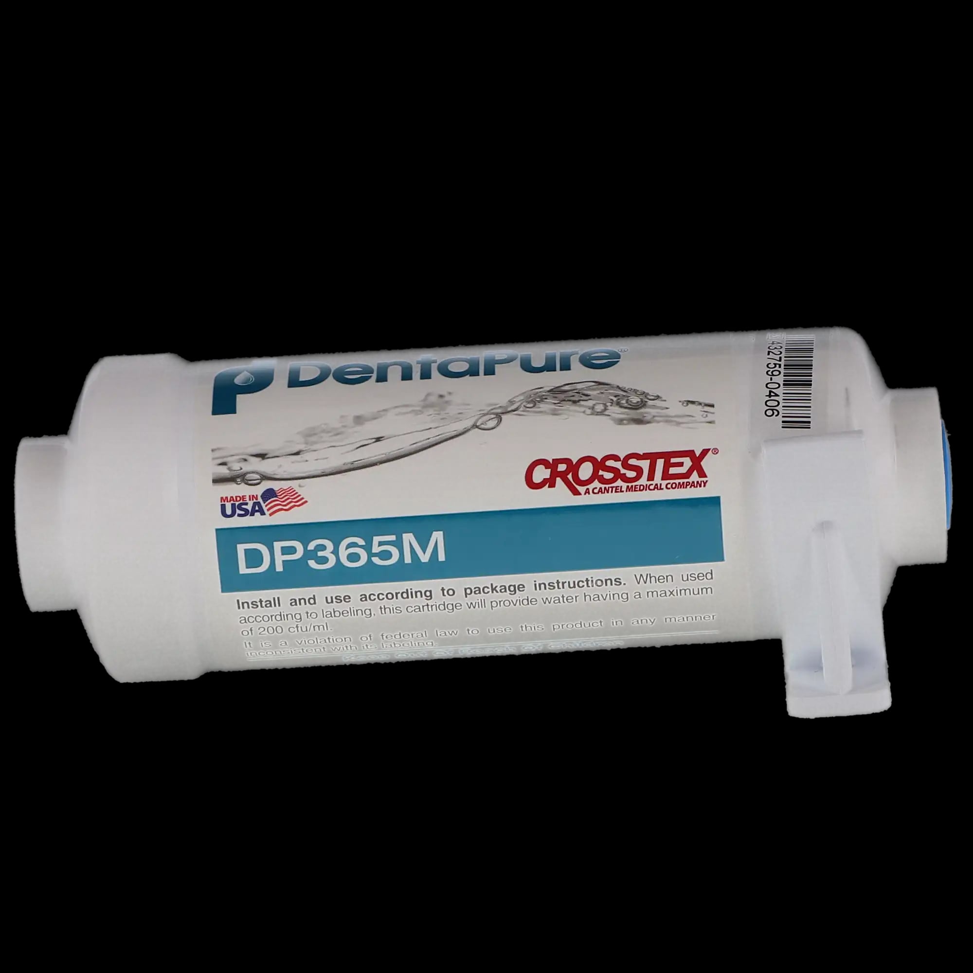 Crosstex DentaPure Ionized Water Purifier Municipal Cartridge, M Series, 365-Day, 1/Pk, DP365M